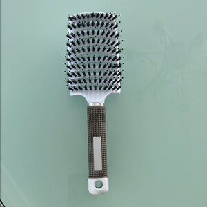White and Brown Hair Brush